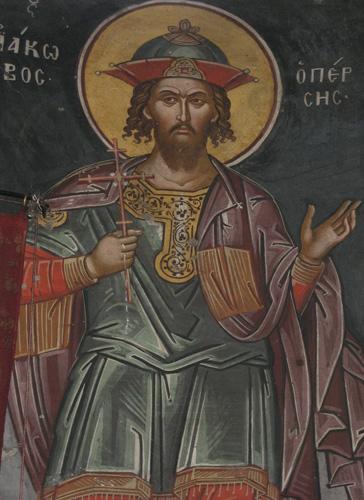 Frescă cu Sfântul Mare Mucenic Iacov Persul