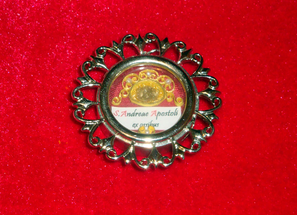 Cinstitele moaște ale Sf.Ap. Andrei cel întâi chemat, ce se păstrează la Sf. Mânăstire Sireți