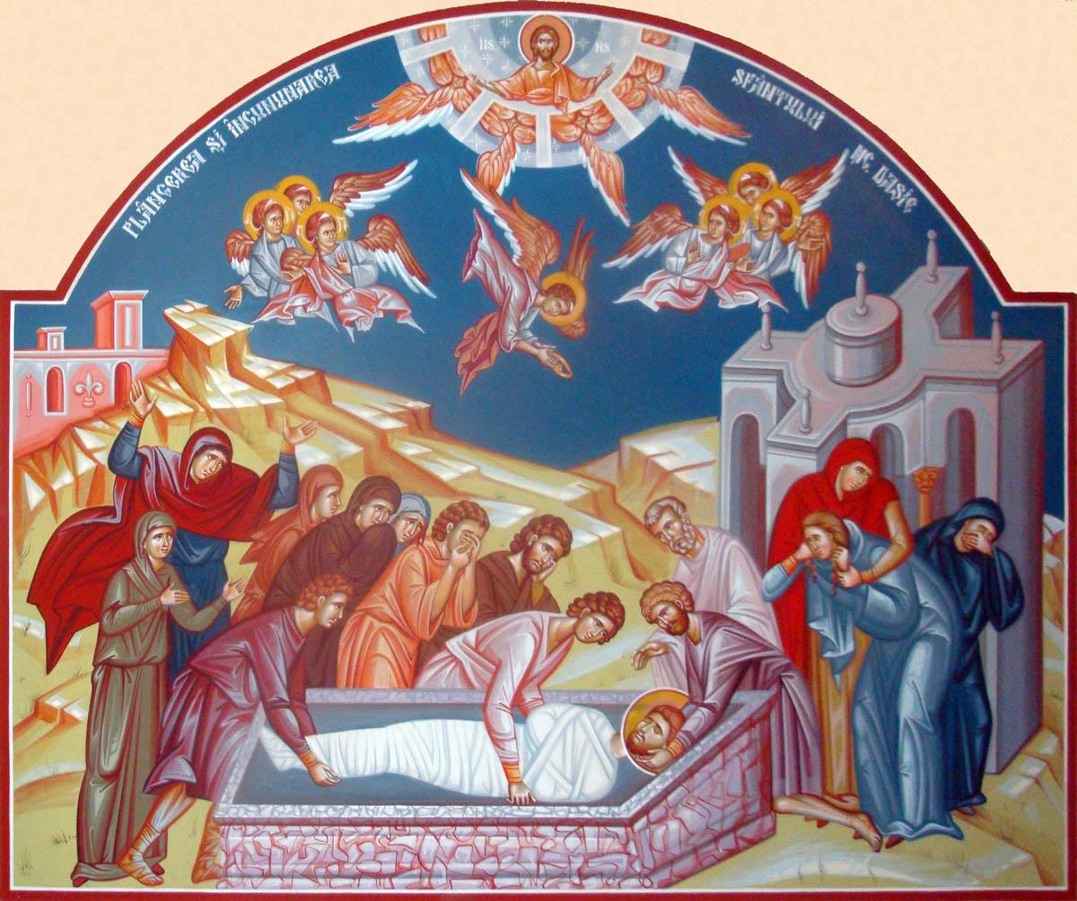 Punerea în mormânt a Sfântului Mucenic Dasie