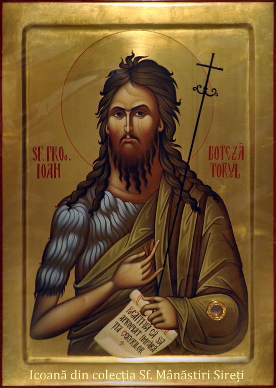 Icoana ce conține moaște ale Sf. Ioan Botezătorul - Sfânta Mânăstire Sireți Icoana ce conține moaște ale Sf. Ioan Botezătorul - Sfânta Mânăstire SirețiSf. Ioan Botezătorul - din Sfânta Mânăstire Sireți